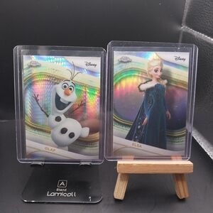 ELSA AND OLAF 2025 TOPPS CHROME DISNEY REFRACTORS